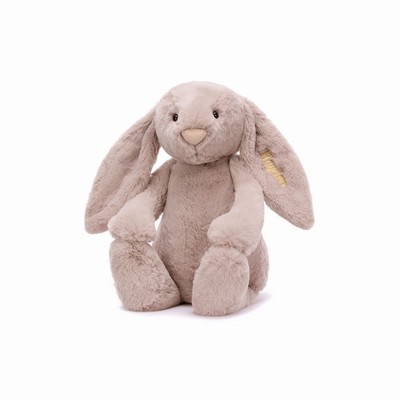 Jellycat Bashful Luxe Bunny Rosa Huge New Zealand | EWJLX8436